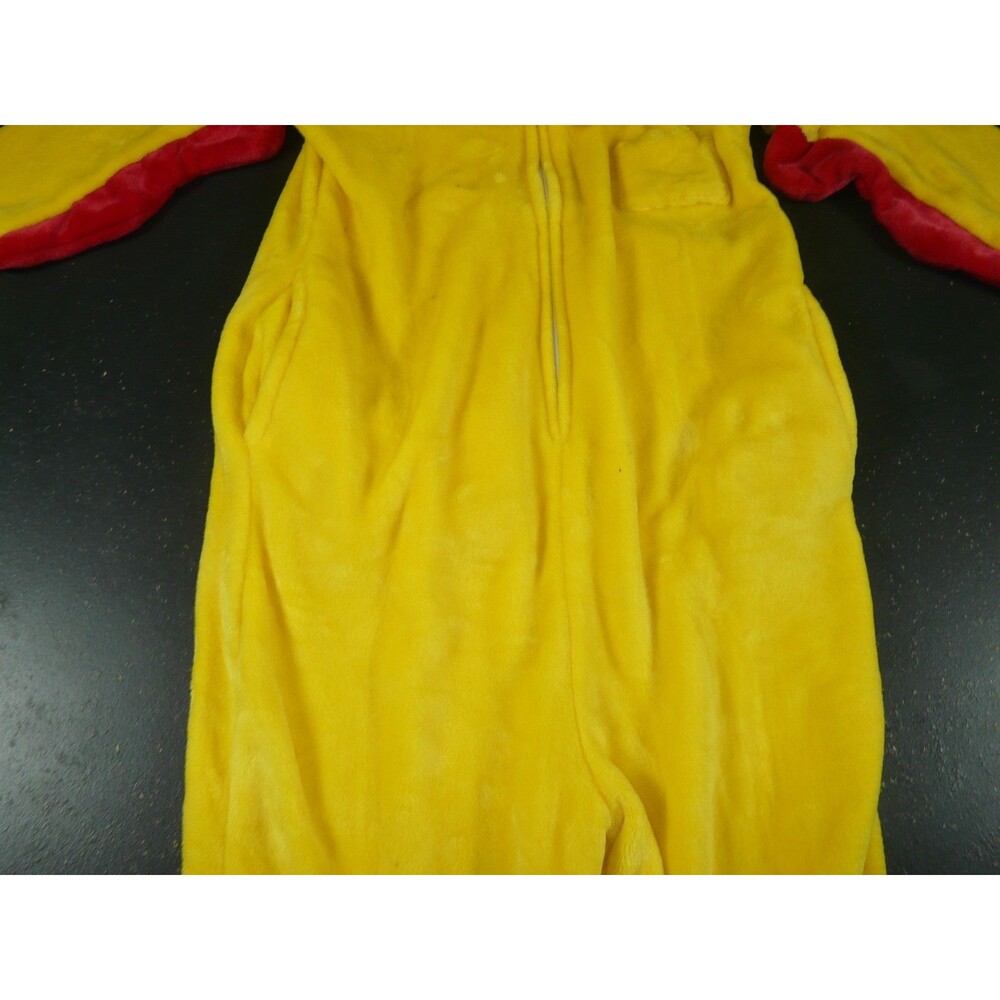 Yellow Red Chicken Unisex Adult Large Animal Cosplay Costume Kigurumi Jumpsuit - Picture 3 of 15